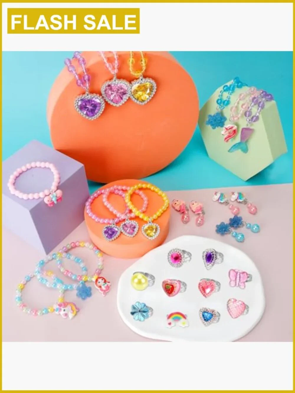 29pc Princess Jewelry Set for Girls Dress Up Play